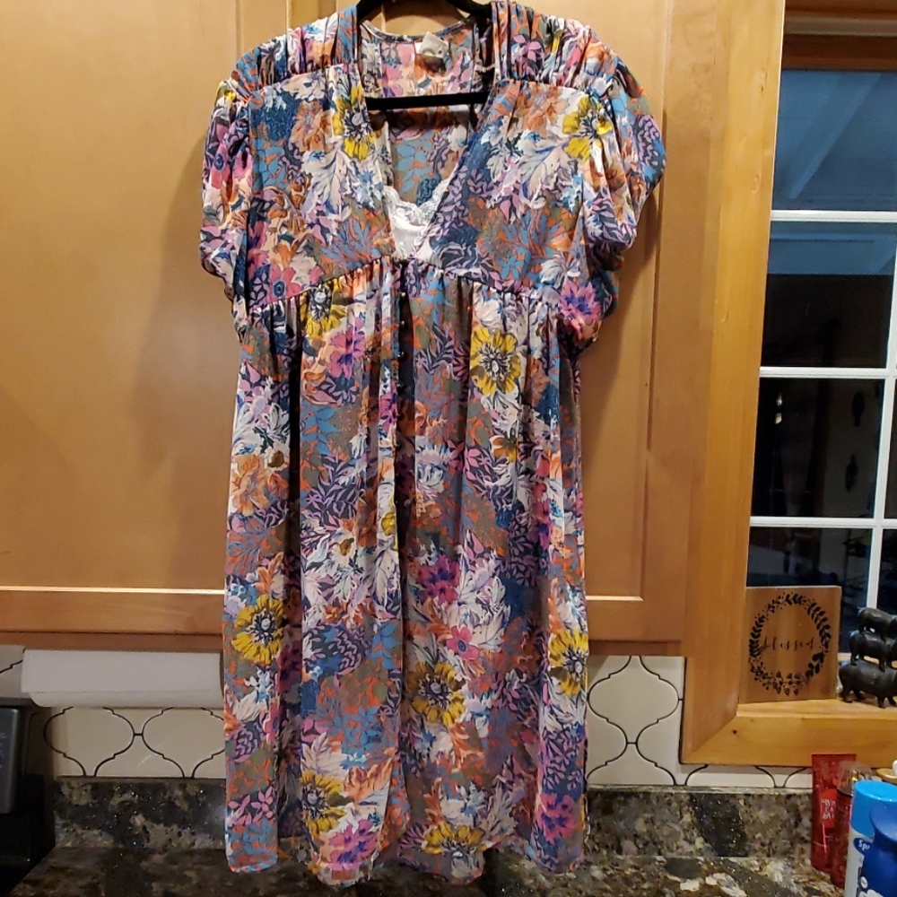 Anthropologie Alkemi + Kin floral dress